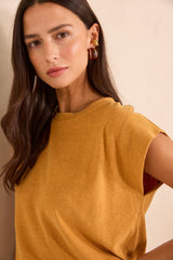 LOIC MORDORE HEMP AND COTTON BLEND T-SHIRT