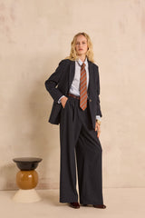 MAXIME CHAMBRAY COTTON BLOUSE
