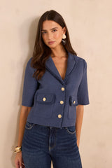 VALENCE COTTON BLEND TWEED BLAZER