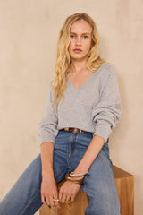 BARY GLACIER V-NECK CASHMERE SWEATER