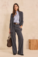 LAYLA HIGH-WAISTED PRINCE OF WALES SUIT TROUSERS