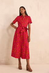 PALMA PRINTED COTTON STRAIGHT DRESS