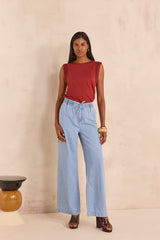 SIMON WIDE COTTON JEANS