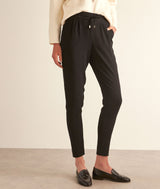 FLYNN CREPE CARROT TROUSERS