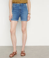 CARLA DISTRESSED ORGANIC COTTON BERMUDA SHORTS