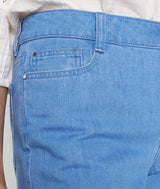 CHIARA RAW EDGING COTTON BERMUDA SHORTS