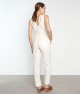 SARAH TONE-ON-TONE STRIPED DUNGAREES