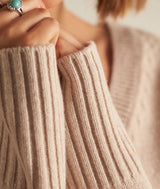 BRUCE BEIGE RESPONSIBLE WOOL PULLOVER
