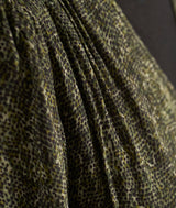 SOUAD KHAKI PRINTED LONG DRESS