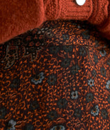 KASSY LONG BROWN PRINTED SKIRT