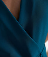 GISELA PETROL BLUE FLOWING JUMPSUIT