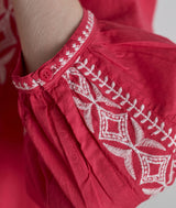 GORDANA PINK EMBROIDERED DRESS