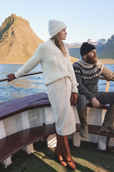 KAYNE IVORY CORDUROY SKIRT