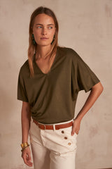 PAMELA KHAKI T-SHIRT