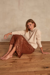 TIFENN TERRACOTTA MAXI SKIRT