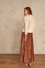 TIFENN TERRACOTTA MAXI SKIRT
