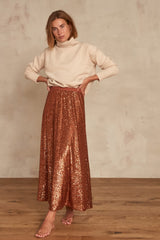 TIFENN TERRACOTTA MAXI SKIRT