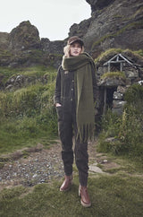 TESSIA GREEN CORDUROY JUMPSUIT