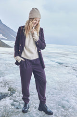 SIMBAD STRIPED CARROT-CUT TROUSERS