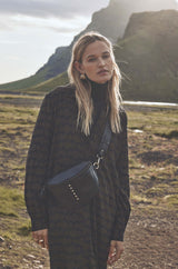 CENDRINE GREEN PRINTED MAXI DRESS