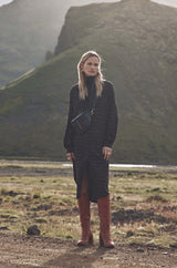 CENDRINE GREEN PRINTED MAXI DRESS