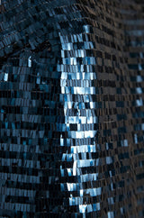 AGDA PETROLE SEQUIN DRESS
