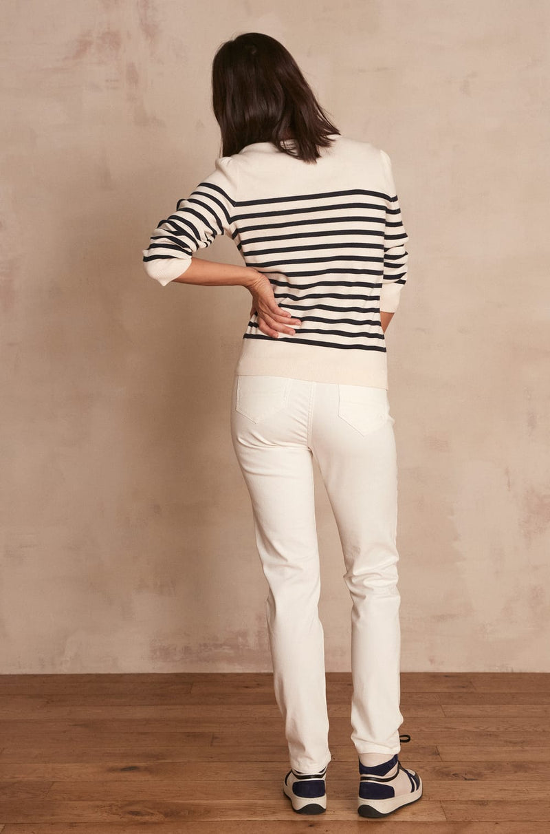 SULTAN SLIM-FIT COTTON SATIN JEANS