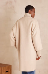 MAGDA BEIGE RESPONSIBLE WOOL COAT