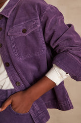 DAHLIA PURPLE CORDUROY JACKET