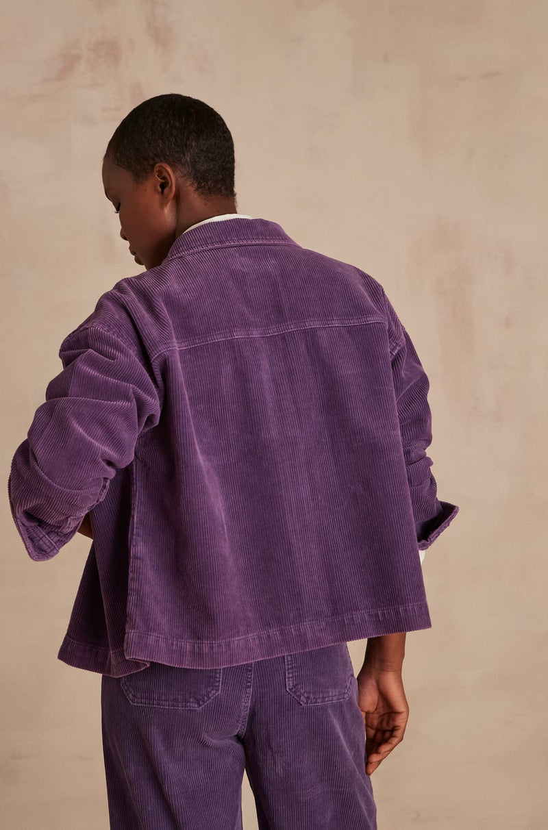 DAHLIA PURPLE CORDUROY JACKET