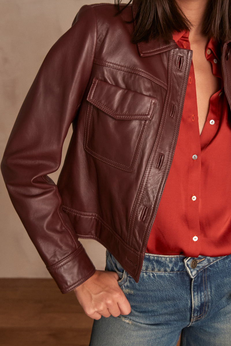 DONNA BURGUNDY JACKET