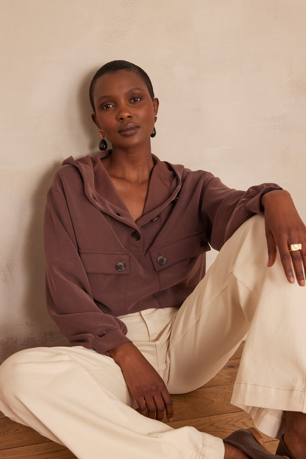 CADIX CHOCOLATE HOODIE