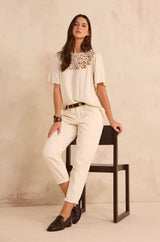 SABIL CREAM CHINOS