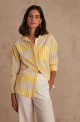 MARILOU YELLOW STRIPED SHIRT