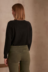 ARY CASHMERE BLACK JUMPER