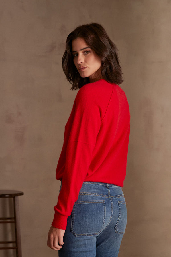 ARY CASHMERE RED JUMPER