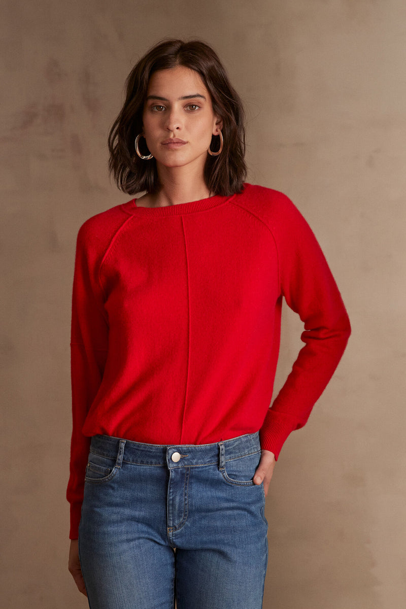 ARY CASHMERE RED JUMPER