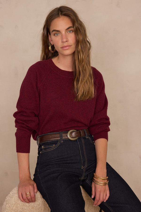 ARY CASHMERE BURGUNDY JUMPER