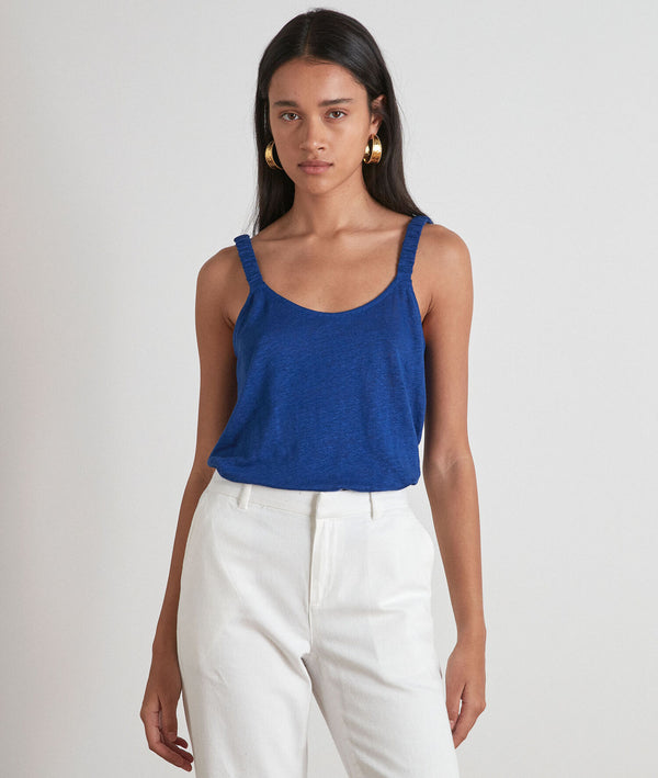 PATTY BLUE SLEEVELESS TOP