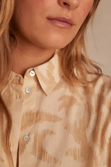 COLETTE IVORY PRINTED SHIRT