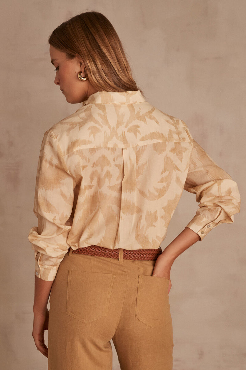 COLETTE IVORY PRINTED SHIRT