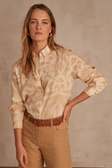 COLETTE IVORY PRINTED SHIRT