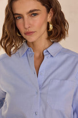 THOMAS CHAMBRAY BLUE SHIRT