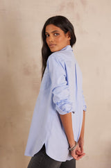THOMAS CHAMBRAY BLUE SHIRT