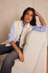 THOMAS CHAMBRAY BLUE SHIRT