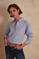 THOMAS CHAMBRAY BLUE SHIRT