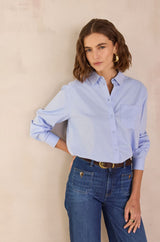 THOMAS CHAMBRAY BLUE SHIRT