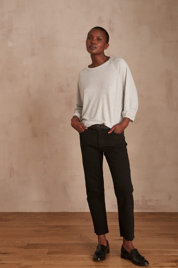 PATIENCE BLACK STRAIGHT-LEG JEANS