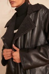 FOLIO LEATHER COAT