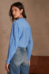 MALIA BLUE BLOUSE